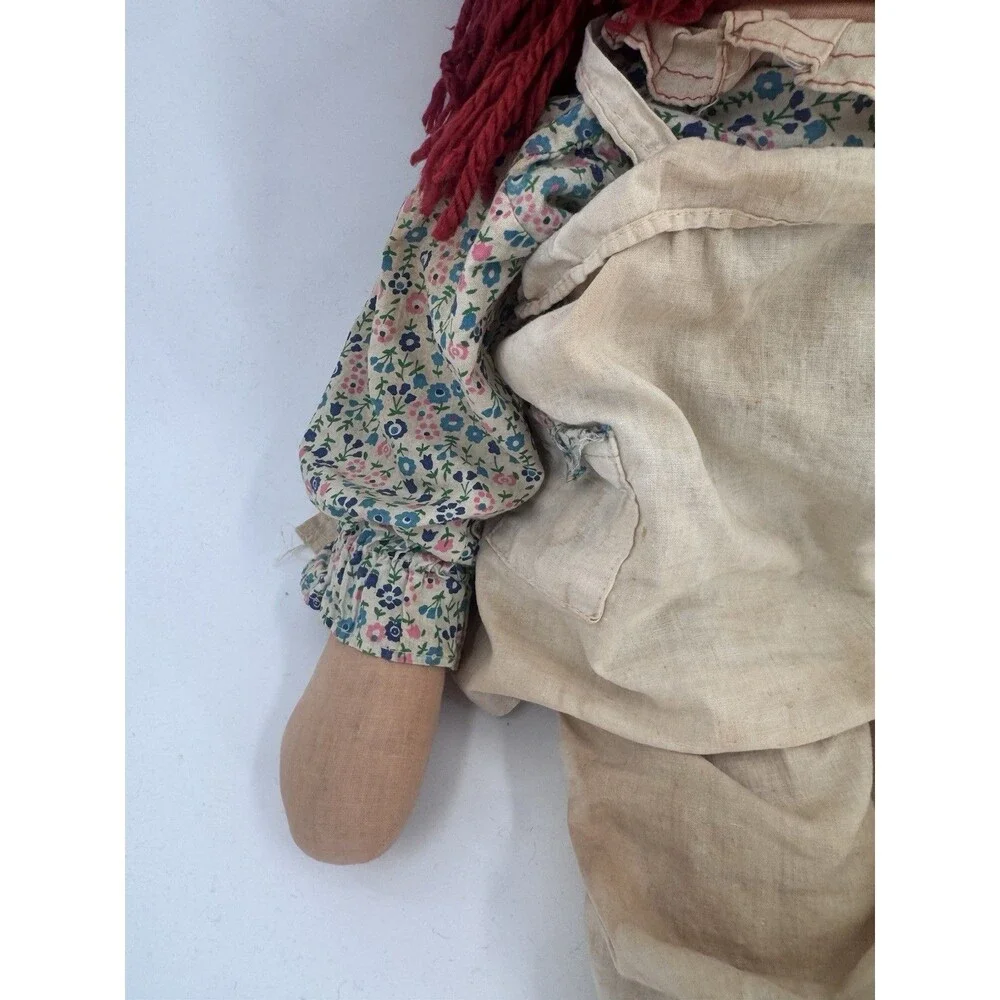 Vintage 1960's Raggedy Ann  Knickerbocker Cloth Doll Large 30